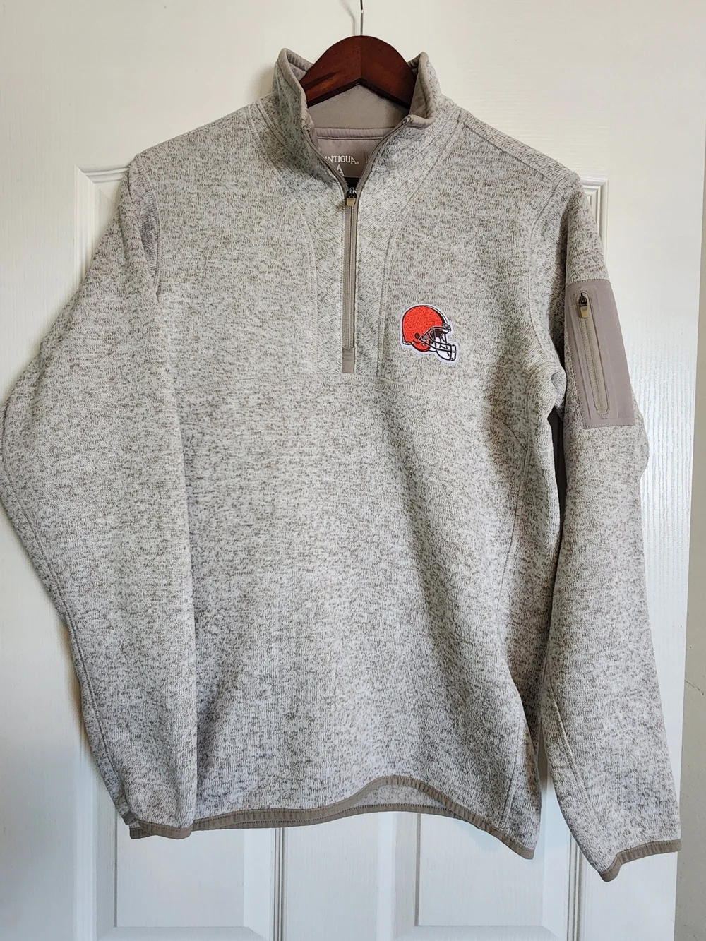 NFL Antigua 🙌Cleveland Browns Fortune 1/4 Zip Pullover M Streetwear Sports Y2K